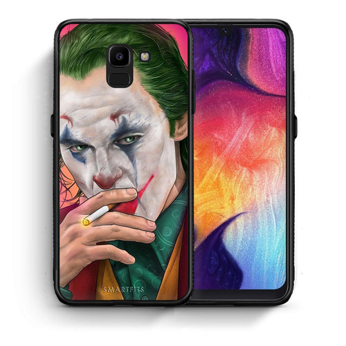 Θήκη Samsung J6 JokesOnU PopArt από τη Smartfits με σχέδιο στο πίσω μέρος και μαύρο περίβλημα | Samsung J6 JokesOnU PopArt case with colorful back and black bezels