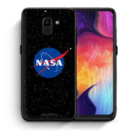 Thumbnail for Θήκη Samsung J6 NASA PopArt από τη Smartfits με σχέδιο στο πίσω μέρος και μαύρο περίβλημα | Samsung J6 NASA PopArt case with colorful back and black bezels