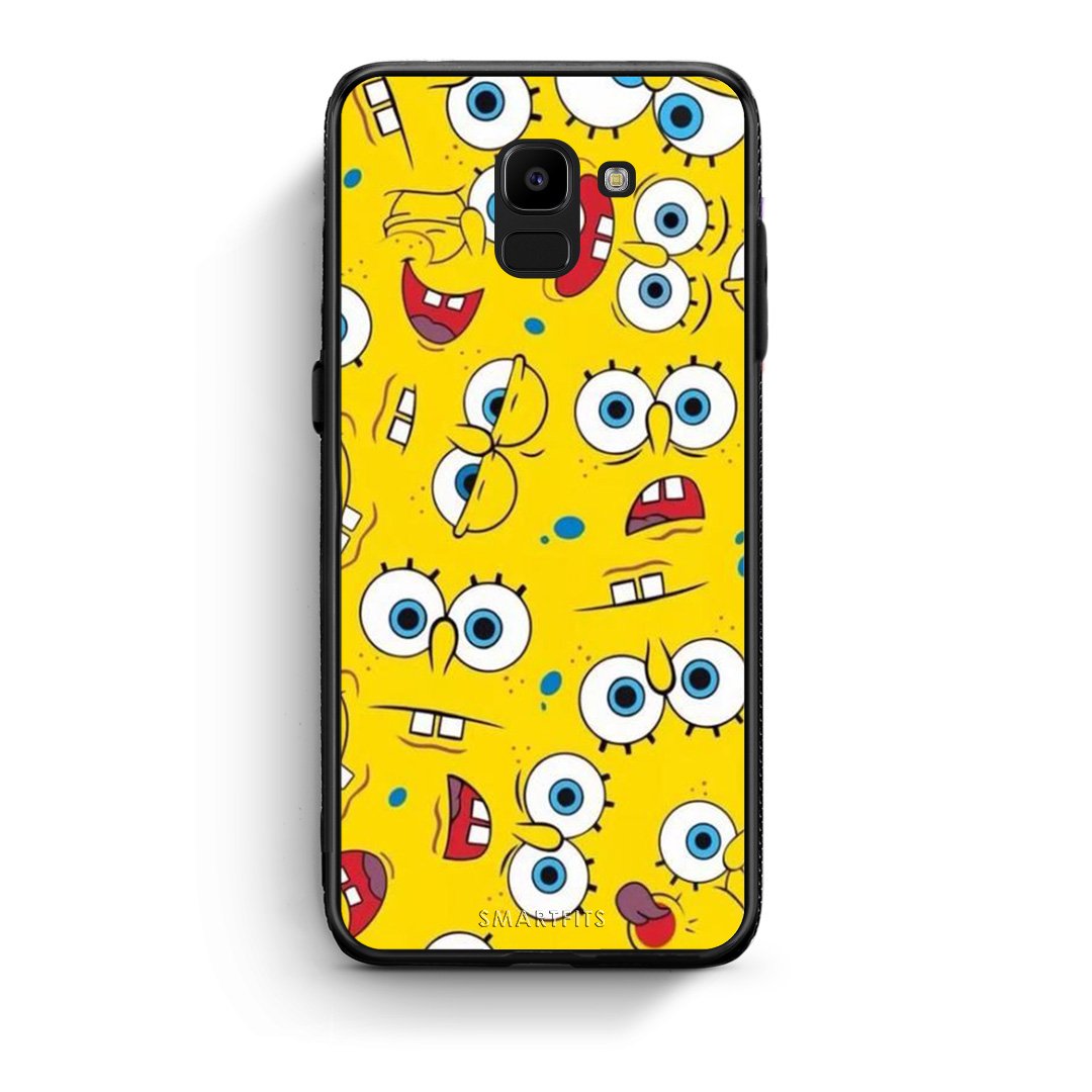 4 - samsung J6 Sponge PopArt case, cover, bumper