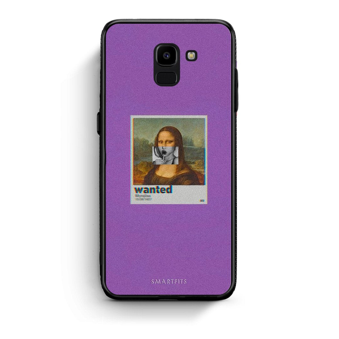 4 - samsung J6 Monalisa Popart case, cover, bumper