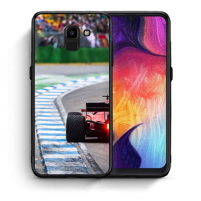 Θήκη Samsung J6 Racing Vibes από τη Smartfits με σχέδιο στο πίσω μέρος και μαύρο περίβλημα | Samsung J6 Racing Vibes case with colorful back and black bezels