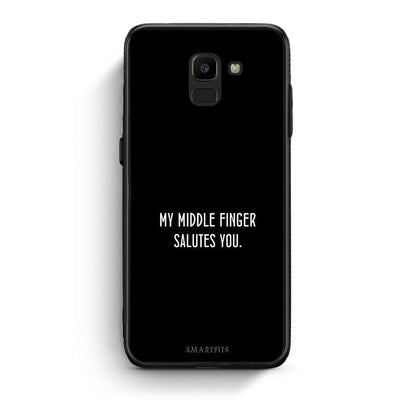 samsung J6 Salute θήκη από τη Smartfits με σχέδιο στο πίσω μέρος και μαύρο περίβλημα | Smartphone case with colorful back and black bezels by Smartfits