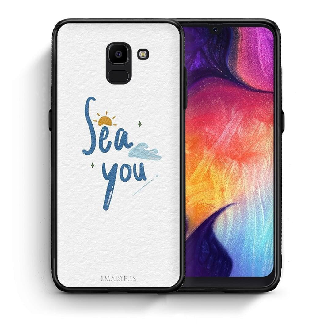 Θήκη Samsung J6 Sea You από τη Smartfits με σχέδιο στο πίσω μέρος και μαύρο περίβλημα | Samsung J6 Sea You case with colorful back and black bezels