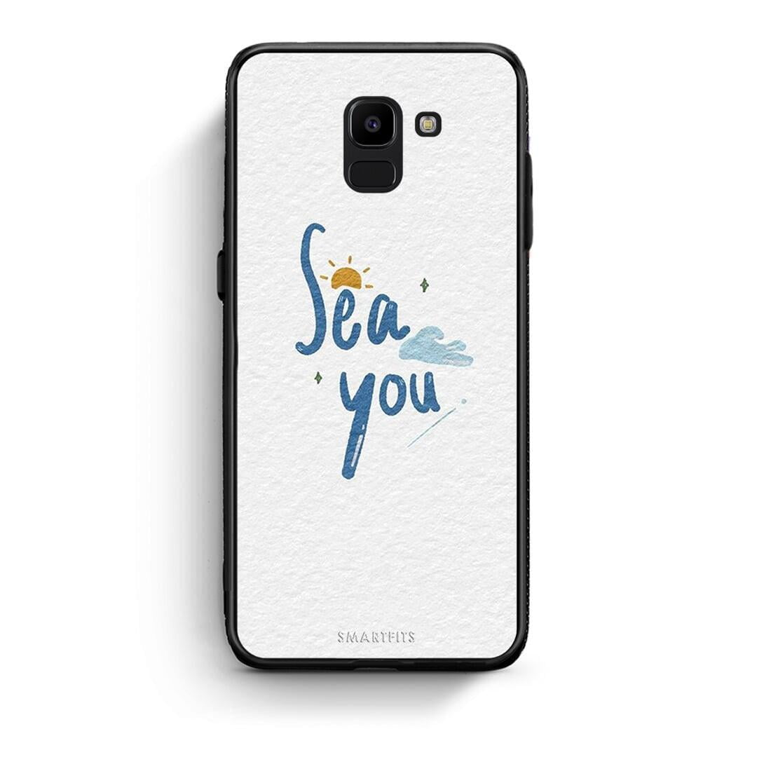 samsung J6 Sea You Θήκη από τη Smartfits με σχέδιο στο πίσω μέρος και μαύρο περίβλημα | Smartphone case with colorful back and black bezels by Smartfits