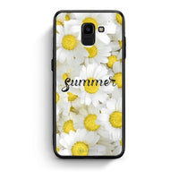 Thumbnail for samsung J6 Summer Daisies Θήκη από τη Smartfits με σχέδιο στο πίσω μέρος και μαύρο περίβλημα | Smartphone case with colorful back and black bezels by Smartfits
