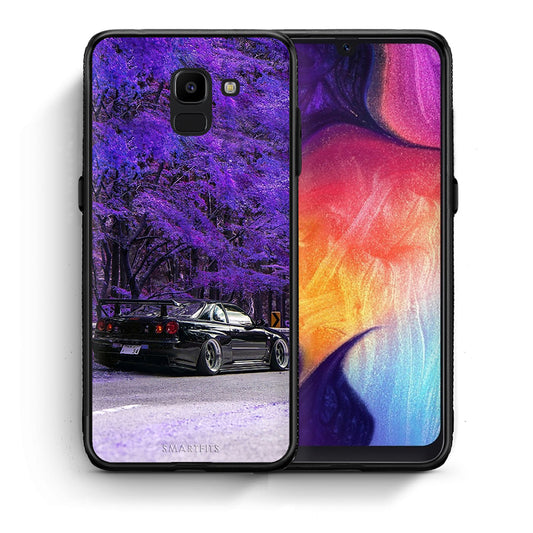 Θήκη Αγίου Βαλεντίνου Samsung J6 Super Car από τη Smartfits με σχέδιο στο πίσω μέρος και μαύρο περίβλημα | Samsung J6 Super Car case with colorful back and black bezels