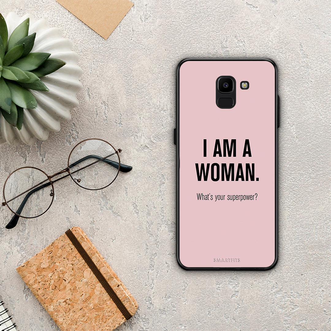 Superpower Woman - Samsung Galaxy J6 θήκη