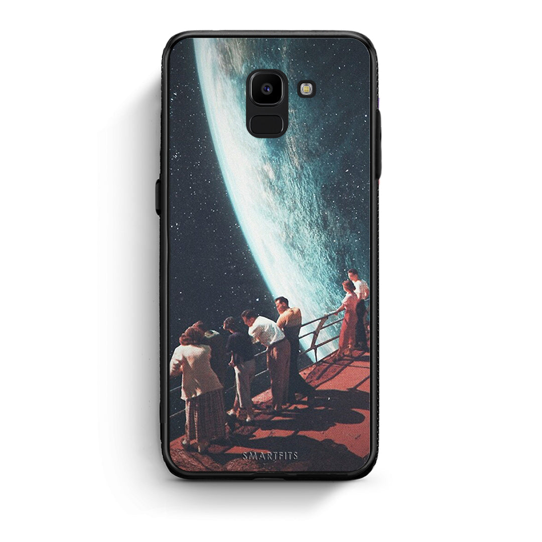 samsung J6 Surreal View θήκη από τη Smartfits με σχέδιο στο πίσω μέρος και μαύρο περίβλημα | Smartphone case with colorful back and black bezels by Smartfits