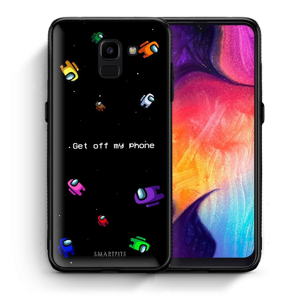 Θήκη Samsung J6 AFK Text από τη Smartfits με σχέδιο στο πίσω μέρος και μαύρο περίβλημα | Samsung J6 AFK Text case with colorful back and black bezels