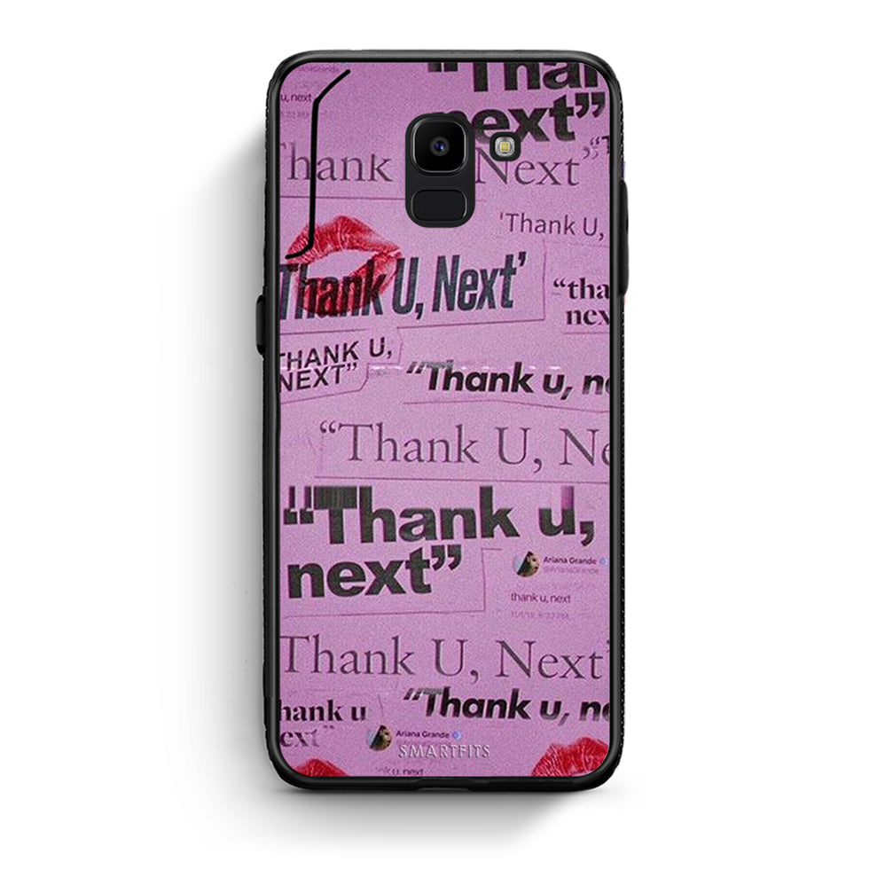 samsung J6 Thank You Next Θήκη Αγίου Βαλεντίνου από τη Smartfits με σχέδιο στο πίσω μέρος και μαύρο περίβλημα | Smartphone case with colorful back and black bezels by Smartfits
