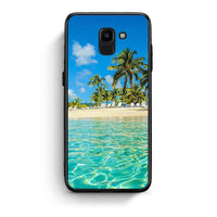 Thumbnail for samsung J6 Tropical Vibes Θήκη από τη Smartfits με σχέδιο στο πίσω μέρος και μαύρο περίβλημα | Smartphone case with colorful back and black bezels by Smartfits