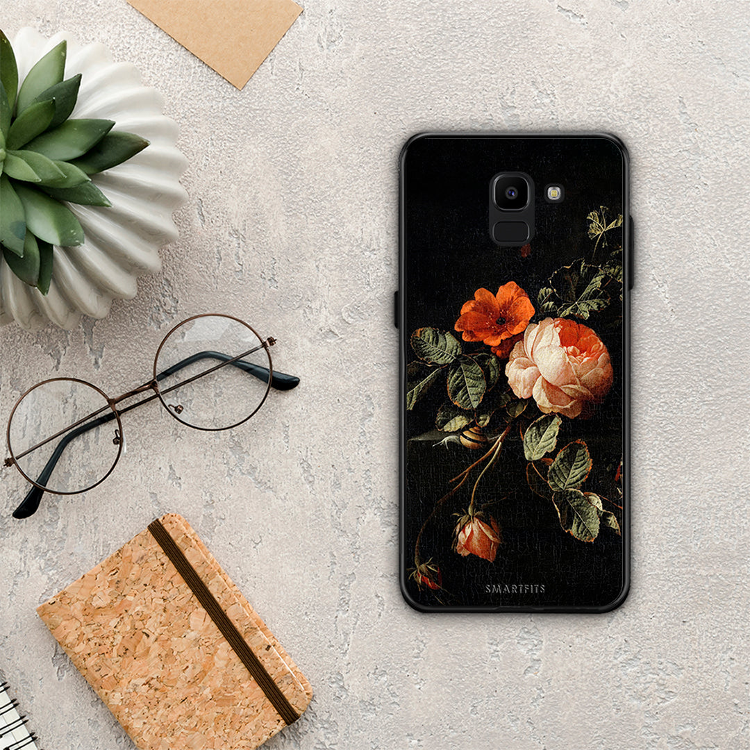 Vintage Roses - Samsung Galaxy J6 θήκη