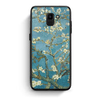 Thumbnail for samsung J6 White Blossoms θήκη από τη Smartfits με σχέδιο στο πίσω μέρος και μαύρο περίβλημα | Smartphone case with colorful back and black bezels by Smartfits