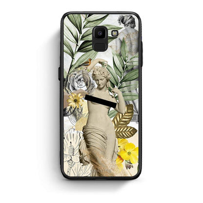 samsung J6 Woman Statue θήκη από τη Smartfits με σχέδιο στο πίσω μέρος και μαύρο περίβλημα | Smartphone case with colorful back and black bezels by Smartfits