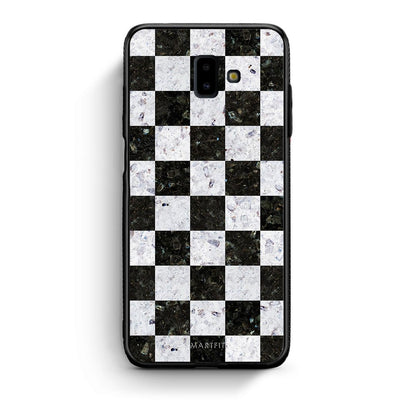 4 - samsung J6+ Square Geometric Marble case, cover, bumper