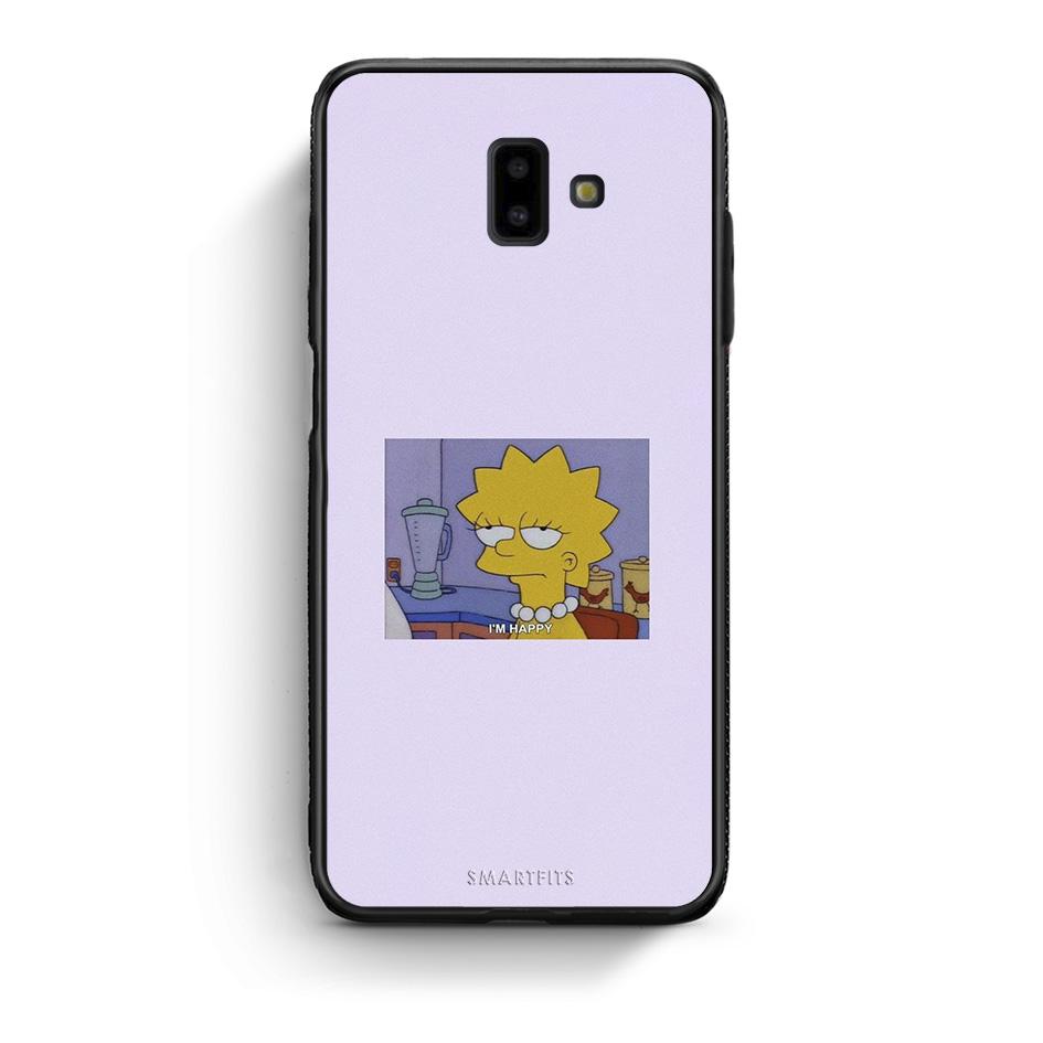 samsung J6+ So Happy θήκη από τη Smartfits με σχέδιο στο πίσω μέρος και μαύρο περίβλημα | Smartphone case with colorful back and black bezels by Smartfits