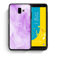 Thumbnail for Θήκη Samsung J6+ Lavender Watercolor από τη Smartfits με σχέδιο στο πίσω μέρος και μαύρο περίβλημα | Samsung J6+ Lavender Watercolor case with colorful back and black bezels