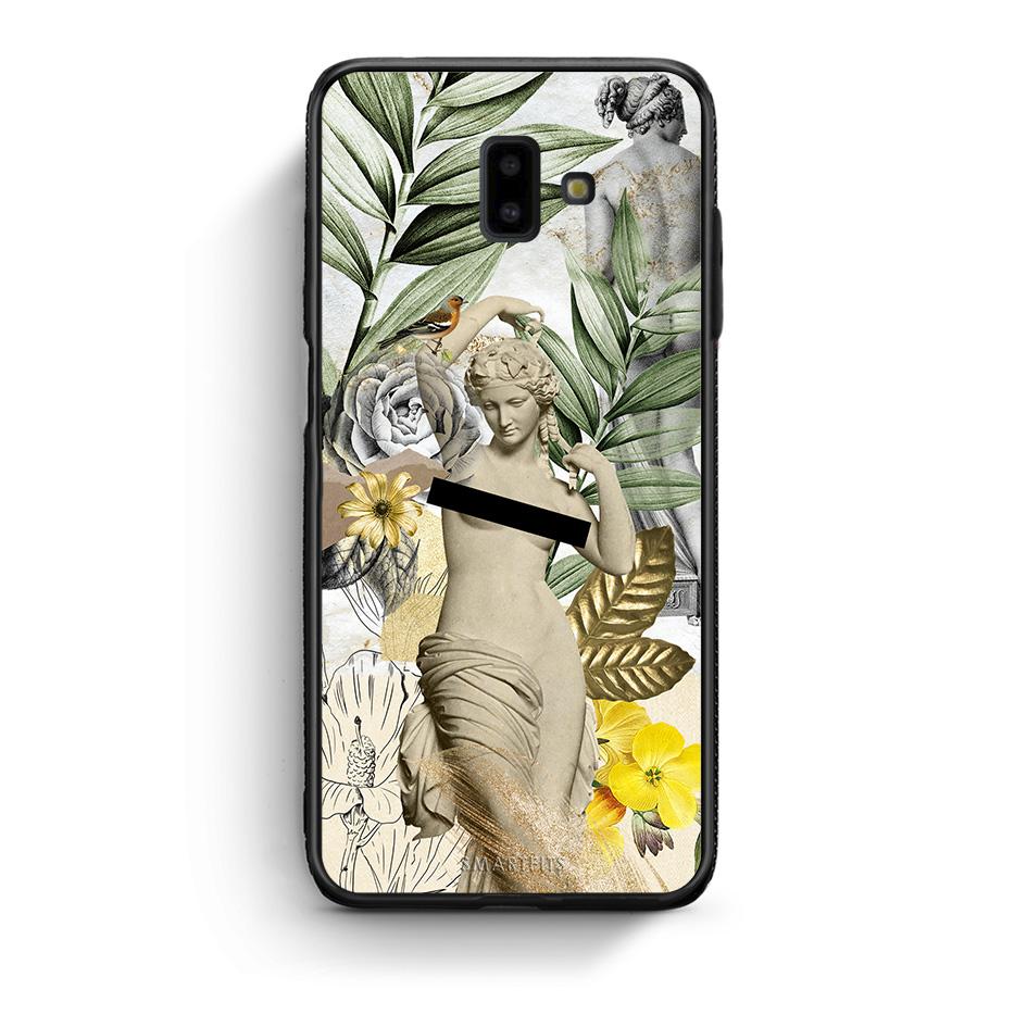 samsung J6+ Woman Statue θήκη από τη Smartfits με σχέδιο στο πίσω μέρος και μαύρο περίβλημα | Smartphone case with colorful back and black bezels by Smartfits