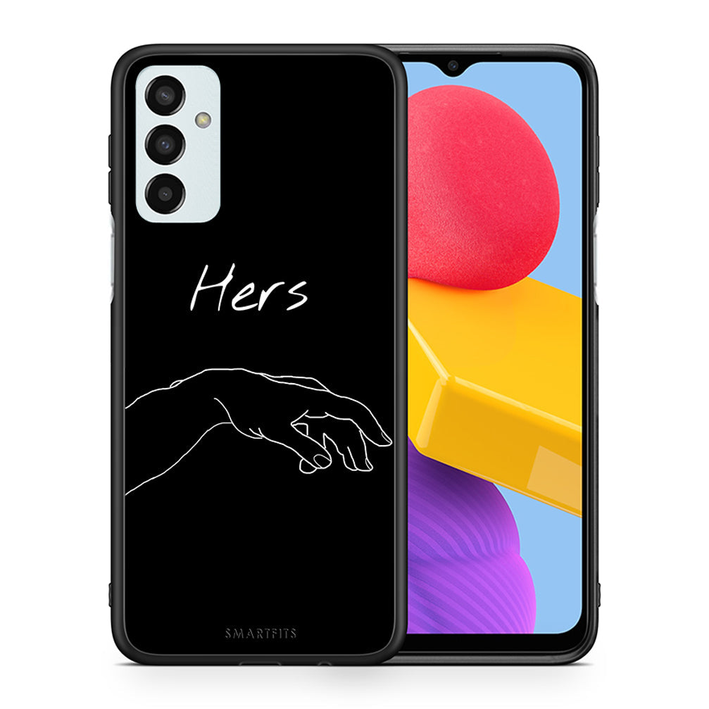 Θήκη Αγίου Βαλεντίνου Samsung M13 Aeshetic Love 1 από τη Smartfits με σχέδιο στο πίσω μέρος και μαύρο περίβλημα | Samsung M13 Aeshetic Love 1 case with colorful back and black bezels