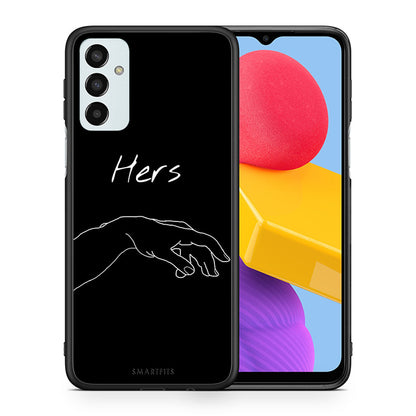 Θήκη Αγίου Βαλεντίνου Samsung M13 Aeshetic Love 1 από τη Smartfits με σχέδιο στο πίσω μέρος και μαύρο περίβλημα | Samsung M13 Aeshetic Love 1 case with colorful back and black bezels