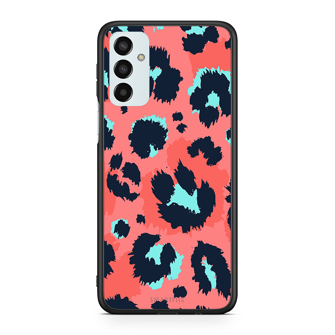 22 - Samsung M13 Pink Leopard Animal case, cover, bumper