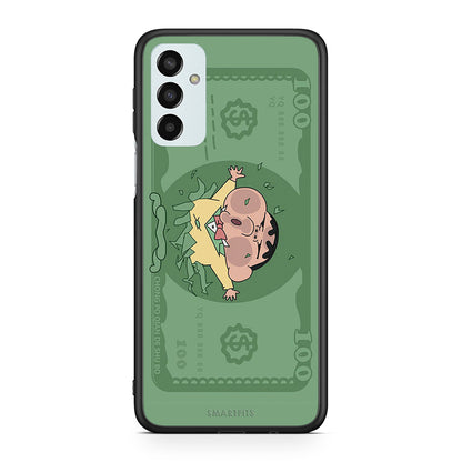 Samsung M13 Big Money Θήκη Αγίου Βαλεντίνου από τη Smartfits με σχέδιο στο πίσω μέρος και μαύρο περίβλημα | Smartphone case with colorful back and black bezels by Smartfits
