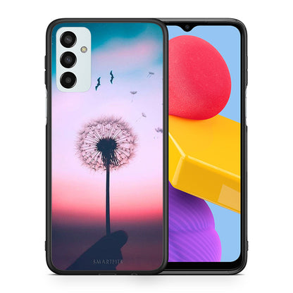 Θήκη Samsung M13 Wish Boho από τη Smartfits με σχέδιο στο πίσω μέρος και μαύρο περίβλημα | Samsung M13 Wish Boho case with colorful back and black bezels