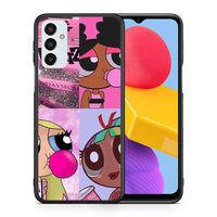 Thumbnail for Θήκη Αγίου Βαλεντίνου Samsung M13 Bubble Girls από τη Smartfits με σχέδιο στο πίσω μέρος και μαύρο περίβλημα | Samsung M13 Bubble Girls case with colorful back and black bezels
