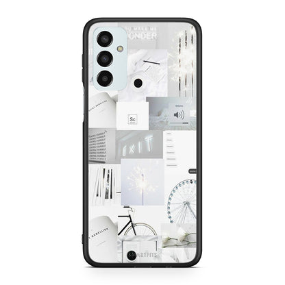 Samsung M13 Collage Make Me Wonder Θήκη Αγίου Βαλεντίνου από τη Smartfits με σχέδιο στο πίσω μέρος και μαύρο περίβλημα | Smartphone case with colorful back and black bezels by Smartfits