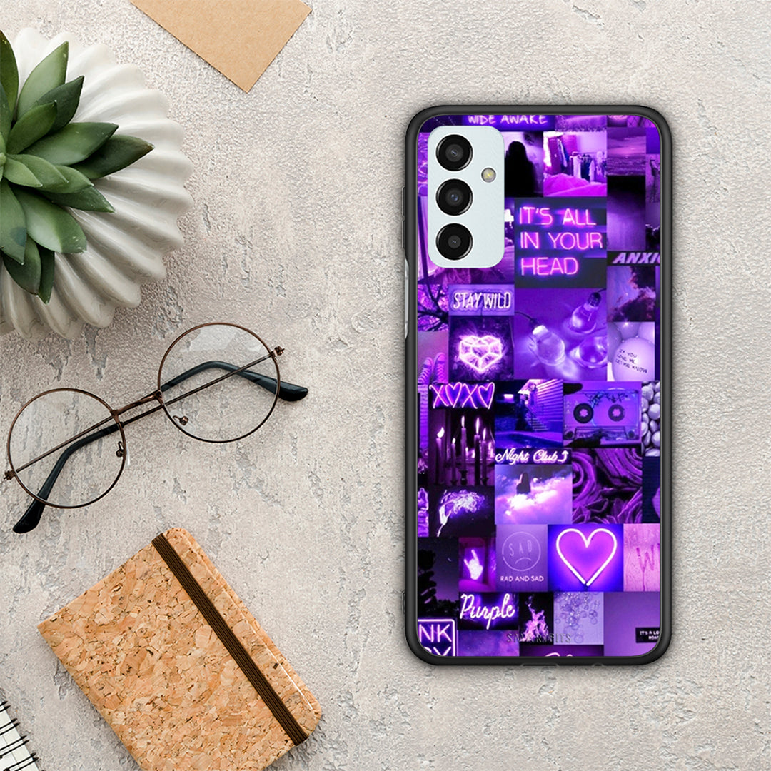 Collage Stay Wild - Samsung Galaxy M13 θήκη
