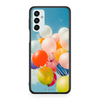 Thumbnail for Samsung M13 Colorful Balloons θήκη από τη Smartfits με σχέδιο στο πίσω μέρος και μαύρο περίβλημα | Smartphone case with colorful back and black bezels by Smartfits
