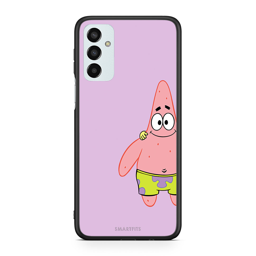 Samsung M13 Friends Patrick θήκη από τη Smartfits με σχέδιο στο πίσω μέρος και μαύρο περίβλημα | Smartphone case with colorful back and black bezels by Smartfits