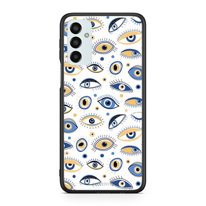 Samsung M13 Ftou Ftou θήκη από τη Smartfits με σχέδιο στο πίσω μέρος και μαύρο περίβλημα | Smartphone case with colorful back and black bezels by Smartfits