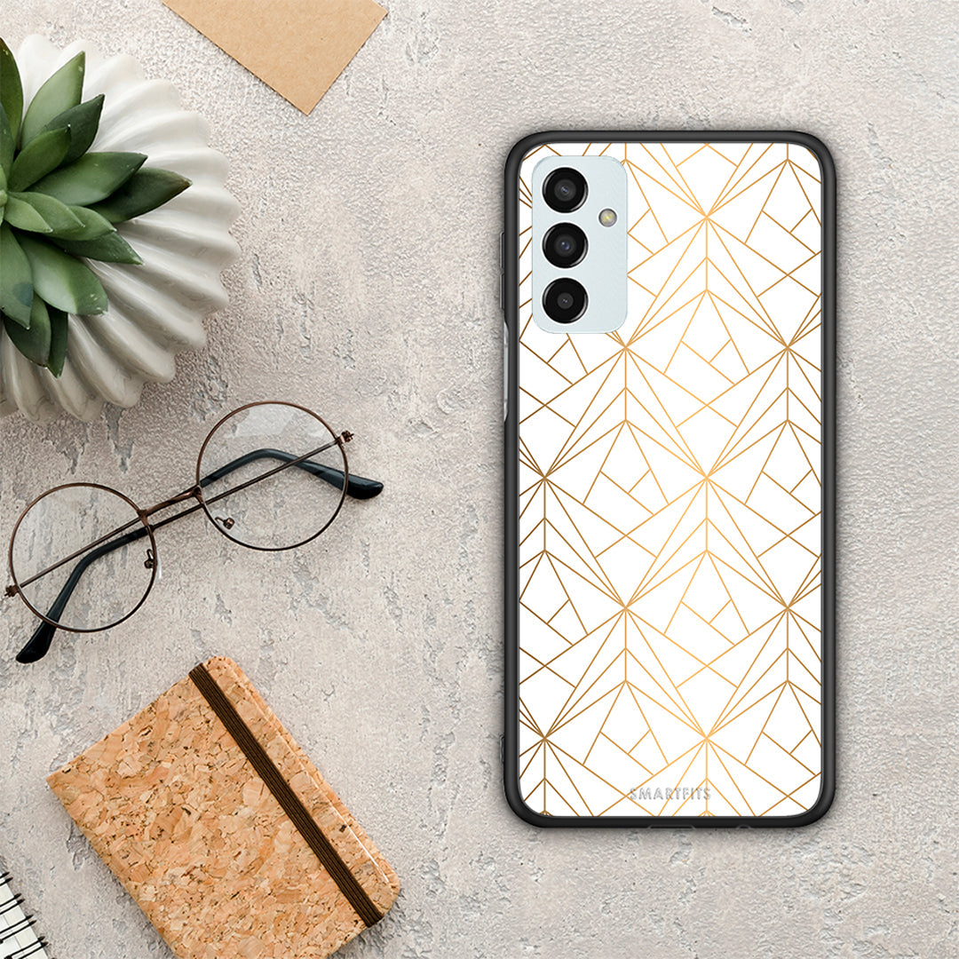 Geometric Luxury White - Samsung Galaxy M13 θήκη