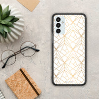 Thumbnail for Geometric Luxury White - Samsung Galaxy M13 θήκη