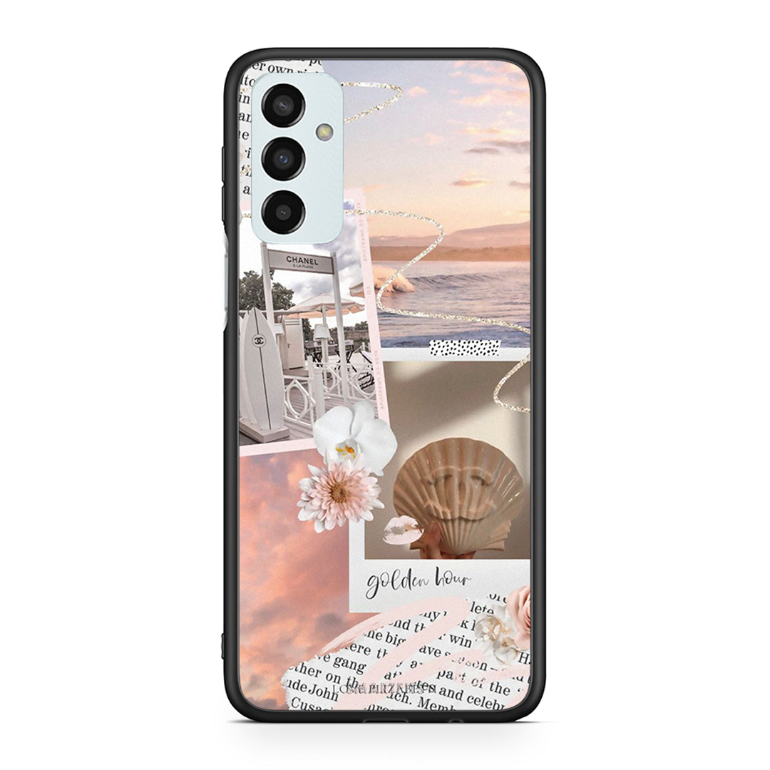 Samsung M13 Golden Hour Θήκη Αγίου Βαλεντίνου από τη Smartfits με σχέδιο στο πίσω μέρος και μαύρο περίβλημα | Smartphone case with colorful back and black bezels by Smartfits
