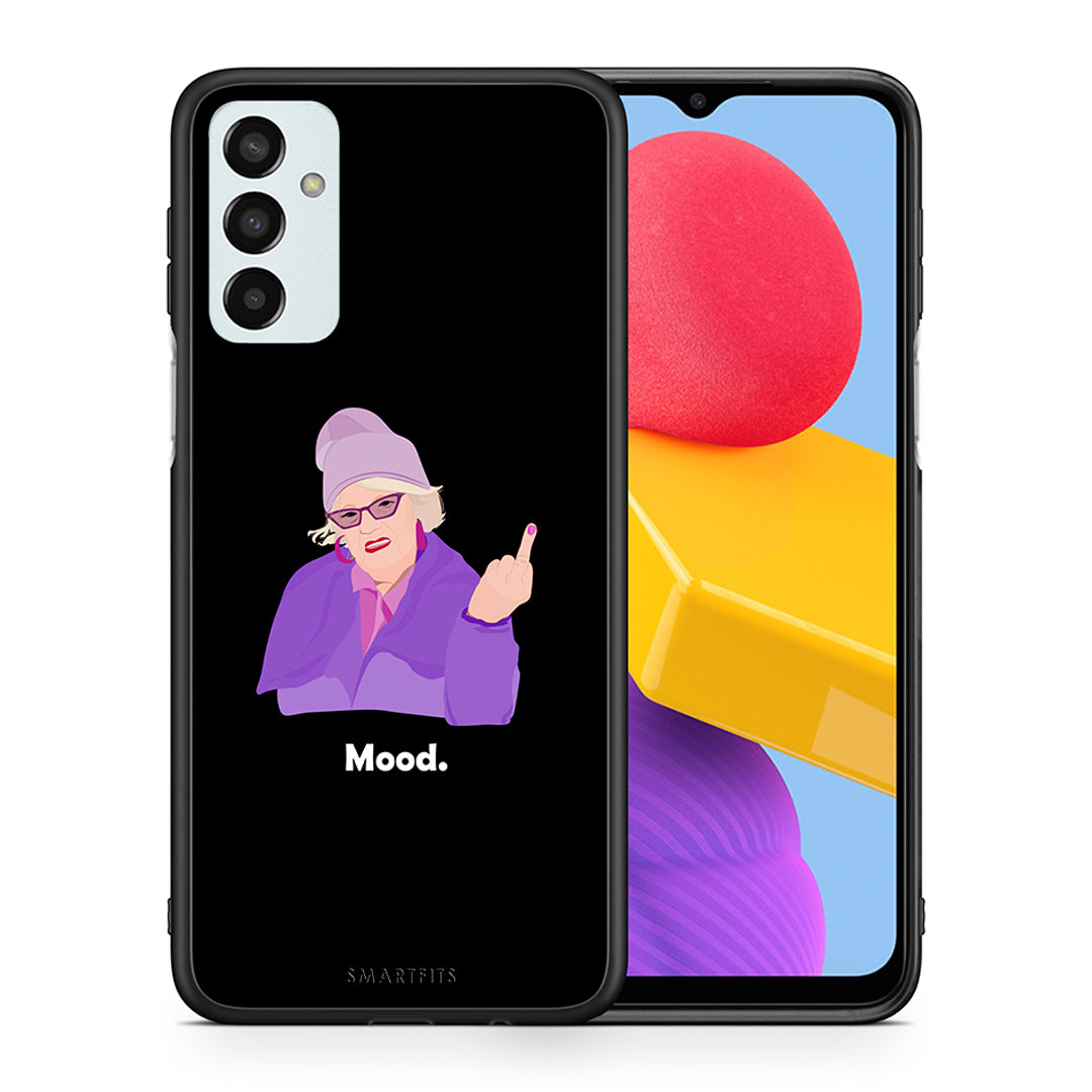 Θήκη Samsung M13 Grandma Mood Black από τη Smartfits με σχέδιο στο πίσω μέρος και μαύρο περίβλημα | Samsung M13 Grandma Mood Black case with colorful back and black bezels