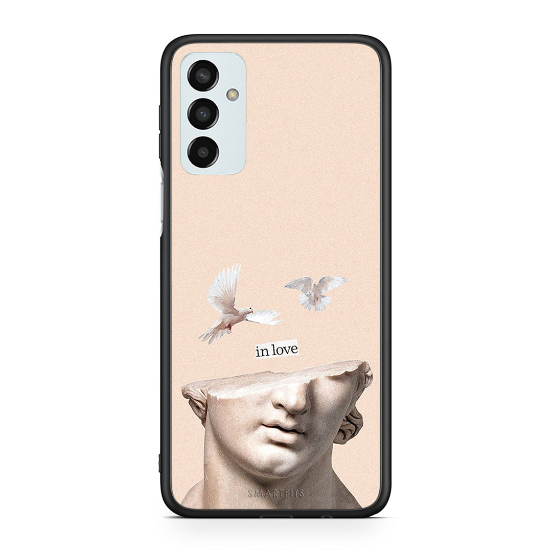 Samsung M13 In Love θήκη από τη Smartfits με σχέδιο στο πίσω μέρος και μαύρο περίβλημα | Smartphone case with colorful back and black bezels by Smartfits