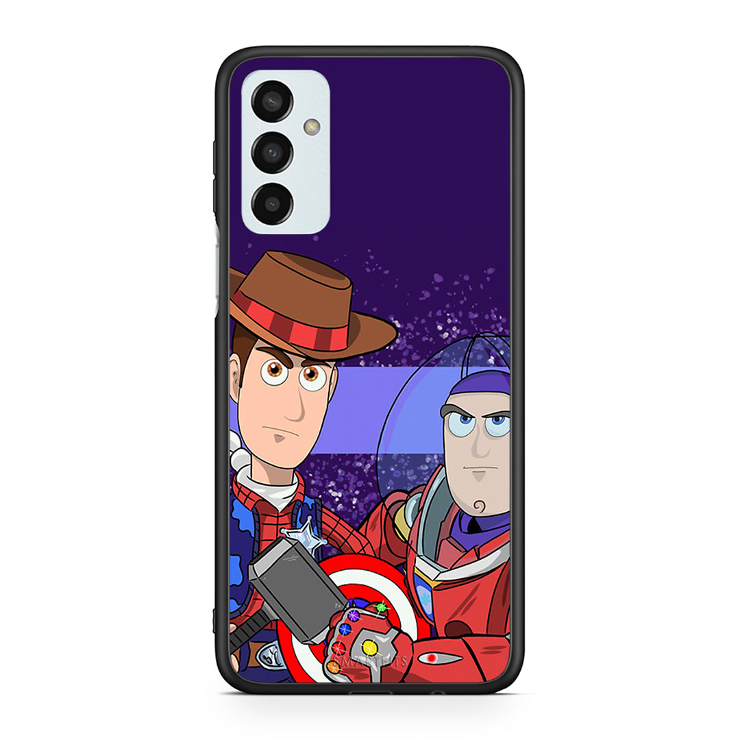 Samsung M13 Infinity Story θήκη από τη Smartfits με σχέδιο στο πίσω μέρος και μαύρο περίβλημα | Smartphone case with colorful back and black bezels by Smartfits