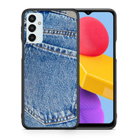 Thumbnail for Θήκη Samsung M13 Jeans Pocket από τη Smartfits με σχέδιο στο πίσω μέρος και μαύρο περίβλημα | Samsung M13 Jeans Pocket case with colorful back and black bezels