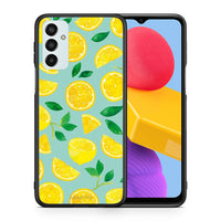 Thumbnail for Θήκη Samsung M13 Lemons από τη Smartfits με σχέδιο στο πίσω μέρος και μαύρο περίβλημα | Samsung M13 Lemons case with colorful back and black bezels