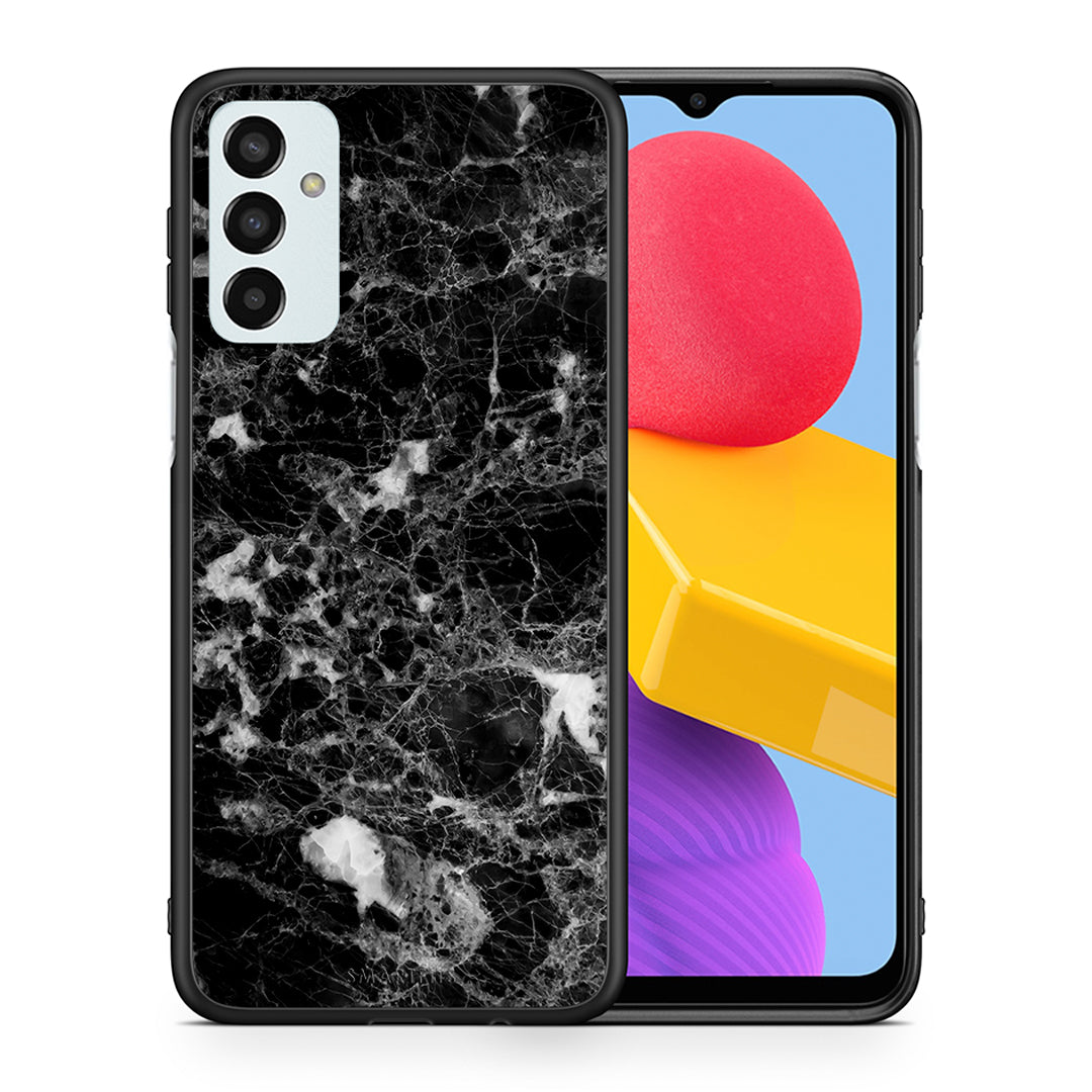 Θήκη Samsung M13 Male Marble από τη Smartfits με σχέδιο στο πίσω μέρος και μαύρο περίβλημα | Samsung M13 Male Marble case with colorful back and black bezels