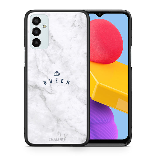 Θήκη Samsung M13 Queen Marble από τη Smartfits με σχέδιο στο πίσω μέρος και μαύρο περίβλημα | Samsung M13 Queen Marble case with colorful back and black bezels