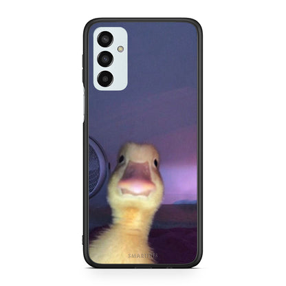 Samsung M13 Meme Duck θήκη από τη Smartfits με σχέδιο στο πίσω μέρος και μαύρο περίβλημα | Smartphone case with colorful back and black bezels by Smartfits