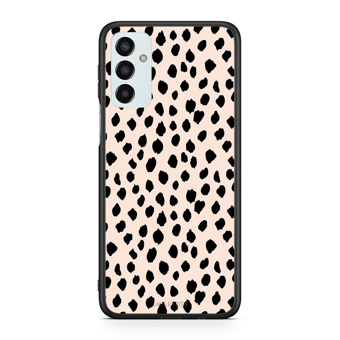 Samsung M13 New Polka Dots θήκη από τη Smartfits με σχέδιο στο πίσω μέρος και μαύρο περίβλημα | Smartphone case with colorful back and black bezels by Smartfits