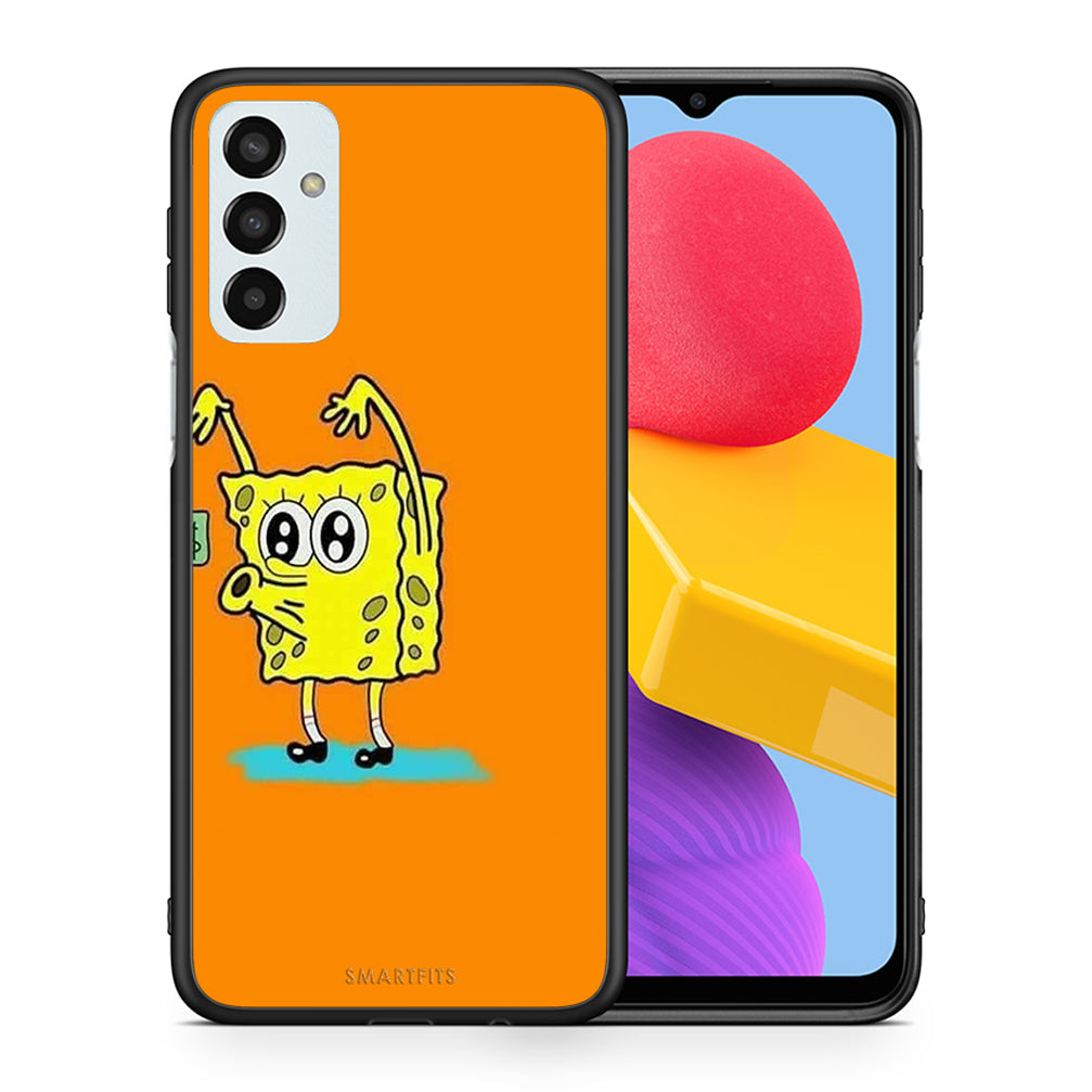 Θήκη Αγίου Βαλεντίνου Samsung M13 No Money 2 από τη Smartfits με σχέδιο στο πίσω μέρος και μαύρο περίβλημα | Samsung M13 No Money 2 case with colorful back and black bezels