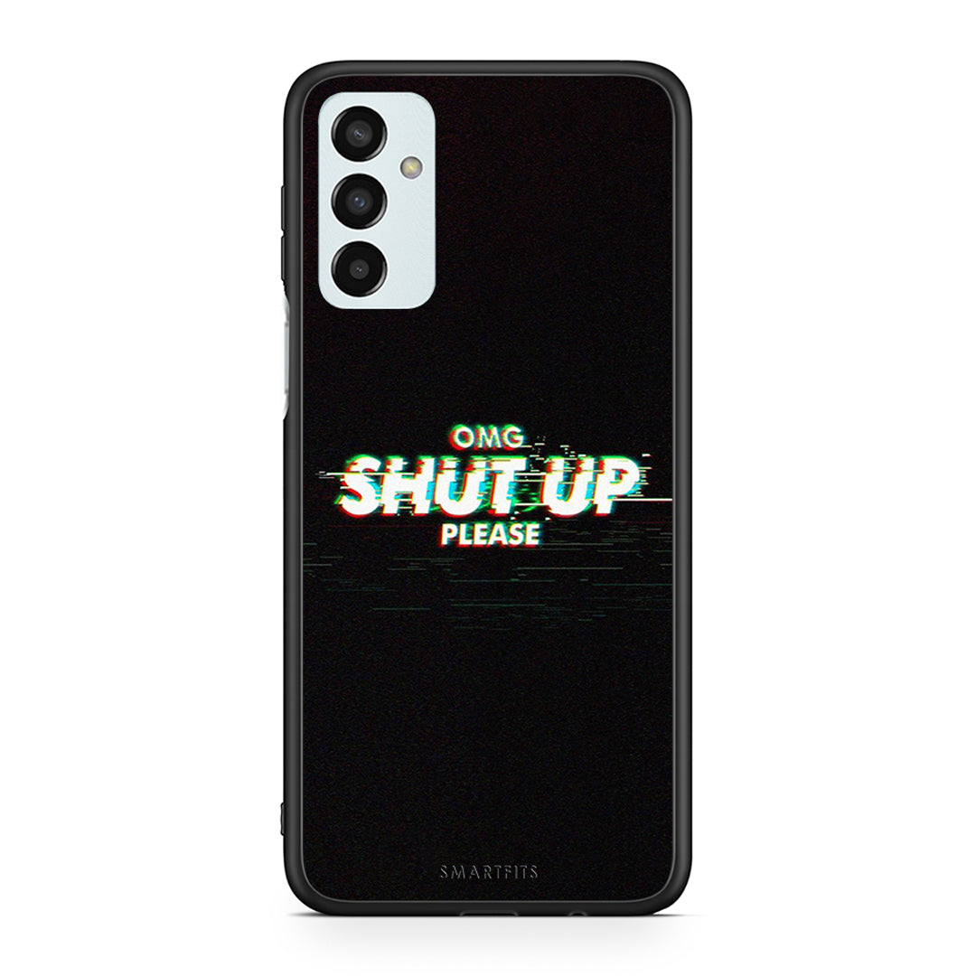 Samsung M13 OMG ShutUp θήκη από τη Smartfits με σχέδιο στο πίσω μέρος και μαύρο περίβλημα | Smartphone case with colorful back and black bezels by Smartfits