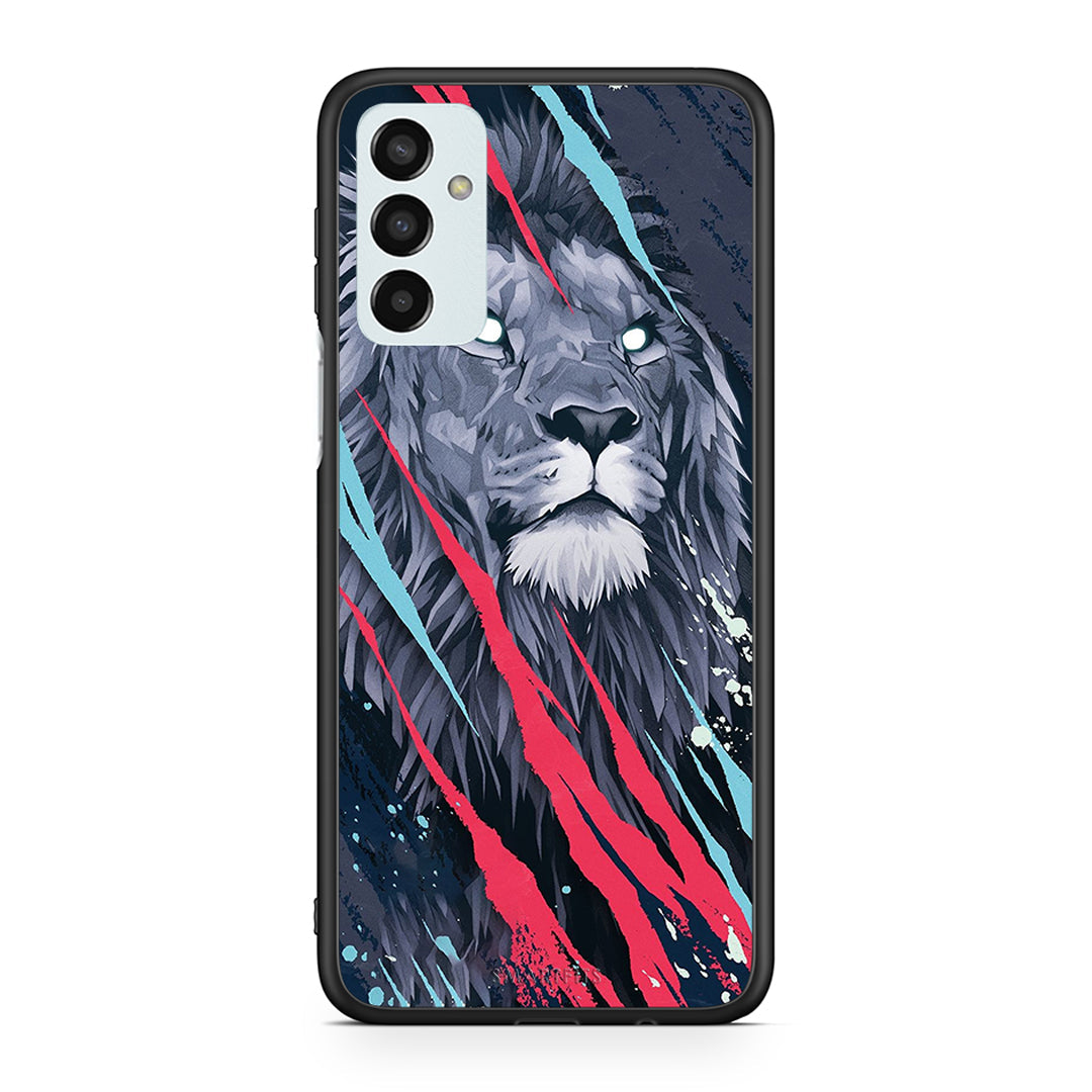 4 - Samsung M13 Lion Designer PopArt case, cover, bumper