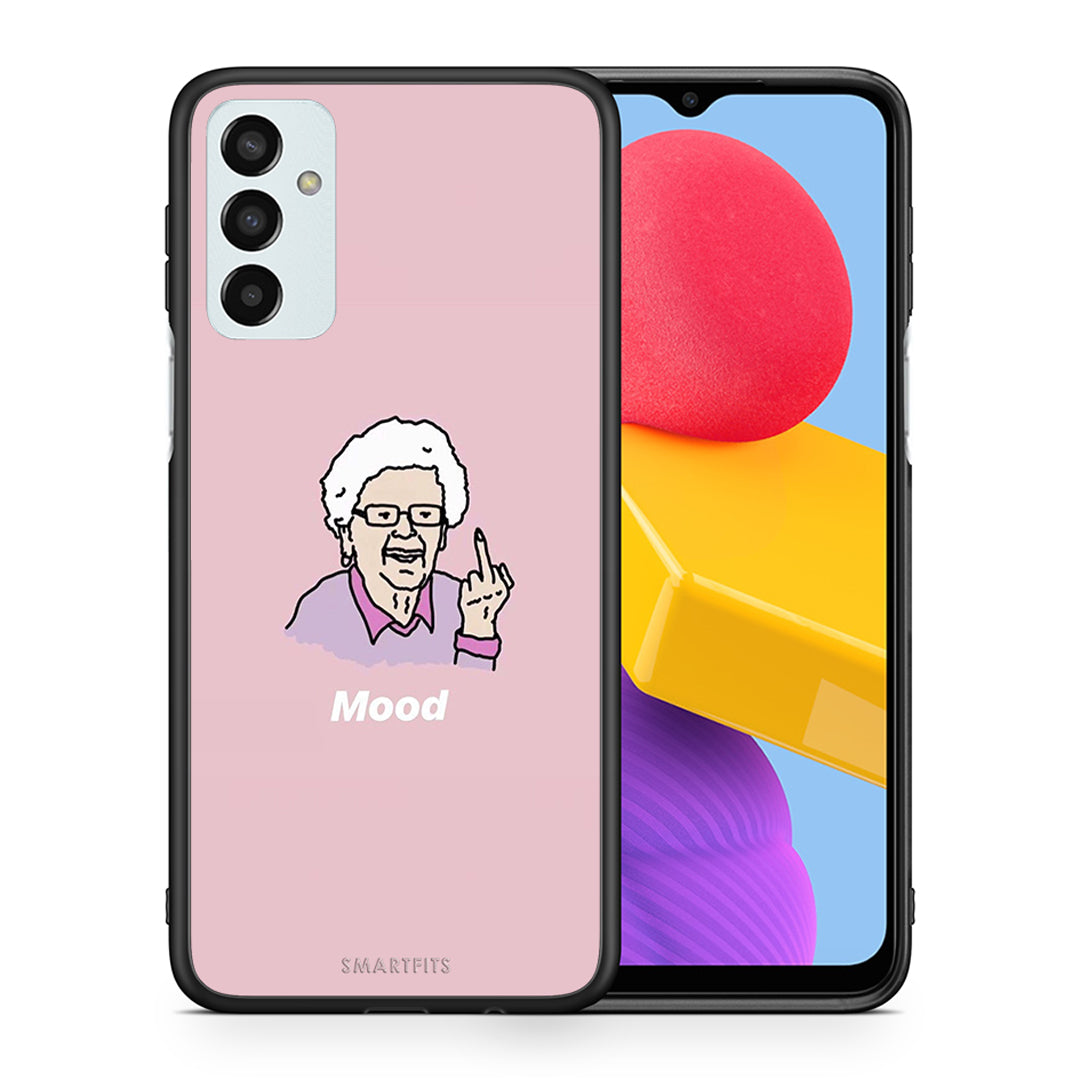 Θήκη Samsung M13 Mood PopArt από τη Smartfits με σχέδιο στο πίσω μέρος και μαύρο περίβλημα | Samsung M13 Mood PopArt case with colorful back and black bezels