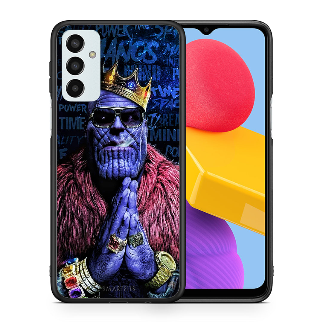 Θήκη Samsung M13 Thanos PopArt από τη Smartfits με σχέδιο στο πίσω μέρος και μαύρο περίβλημα | Samsung M13 Thanos PopArt case with colorful back and black bezels